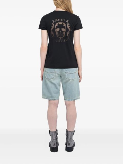 Zadig&Voltaire v-neck logo t-shirt - Black