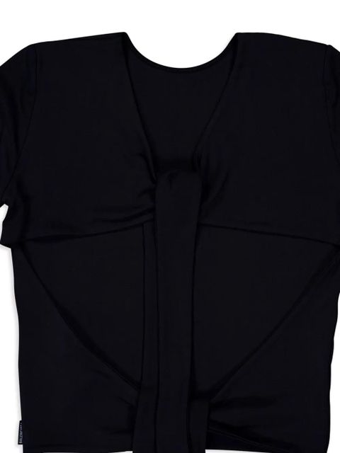 Balenciaga knot-detail long-sleeved top - Black