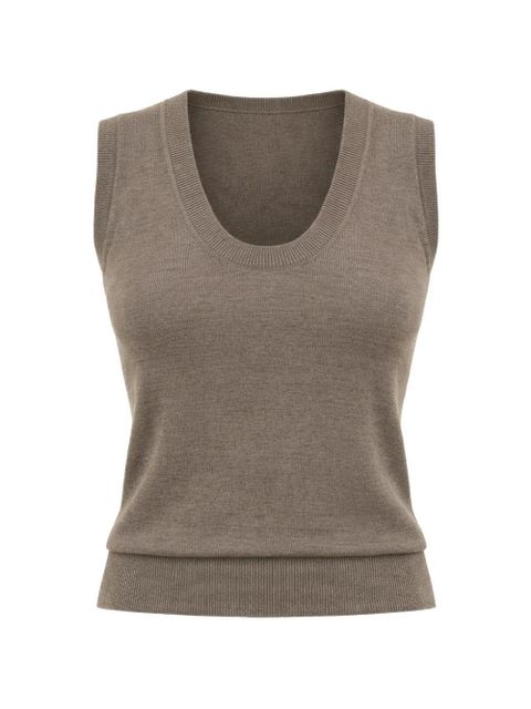 Reformation Marta sweater tank - Brown - zdjęcie produktu nr 1