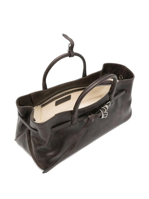 Marge Sherwood buckle-detail tote bag - Brown