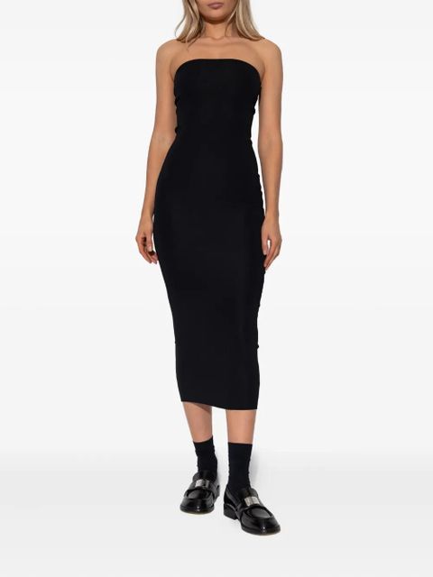 ENTIRE STUDIOS strapless ribbed midi dress - Black