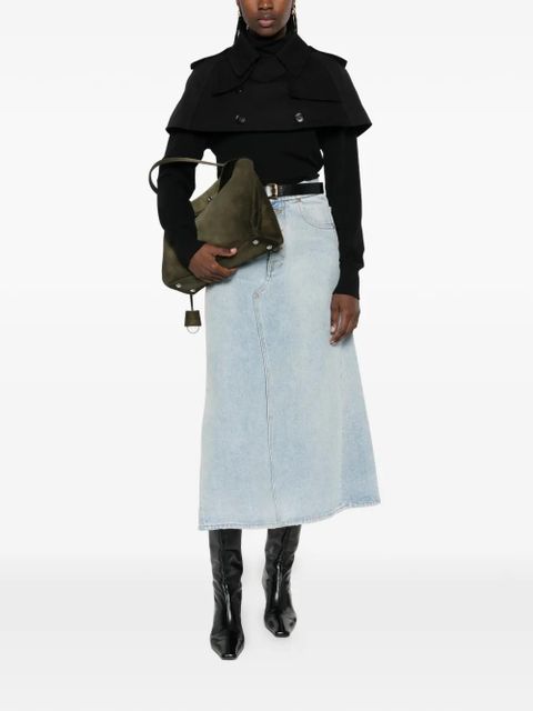 Burberry collared trench-style cropped jacket - Black - zdjęcie produktu nr 2