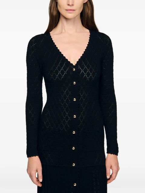 SANDRO knitted maxi dress - Black