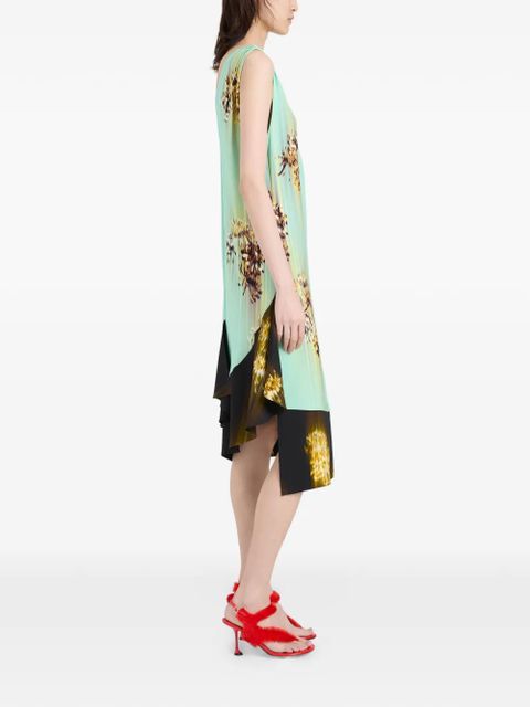 Proenza Schouler Rhetta printed midi dress - Green