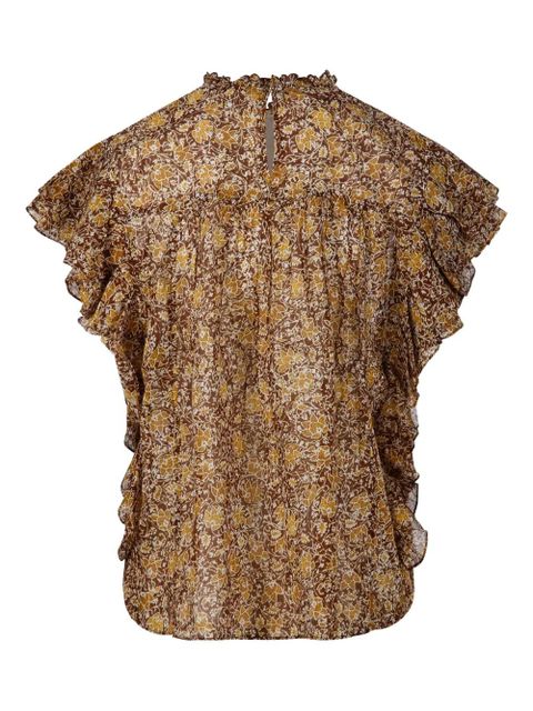 MARANT ÉTOILE Daliyane floral-print blouse - Brown - zdjęcie produktu nr 2