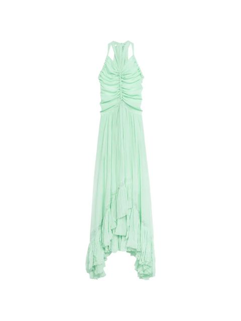 Blumarine ruched ruffled dress - Green - zdjęcie produktu nr 1