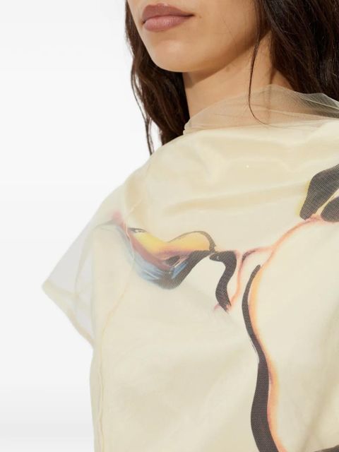 Sportmax Viale print-detail maxi dress - Yellow