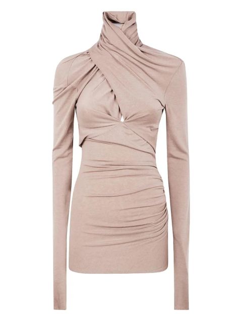 ENTIRE STUDIOS cross-neck draped top - Neutrals - zdjęcie produktu nr 1