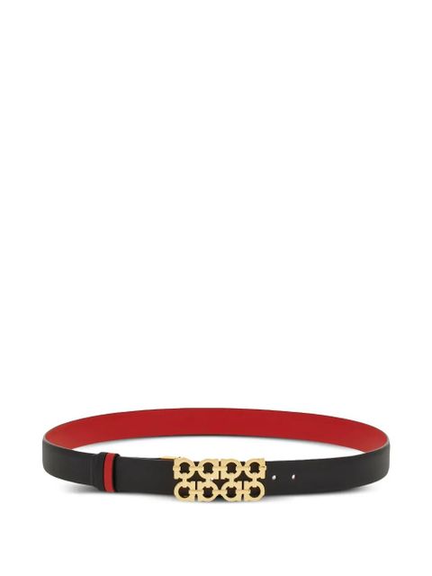 Ferragamo reversible adjustable Gancini belt - Black - zdjęcie produktu nr 1