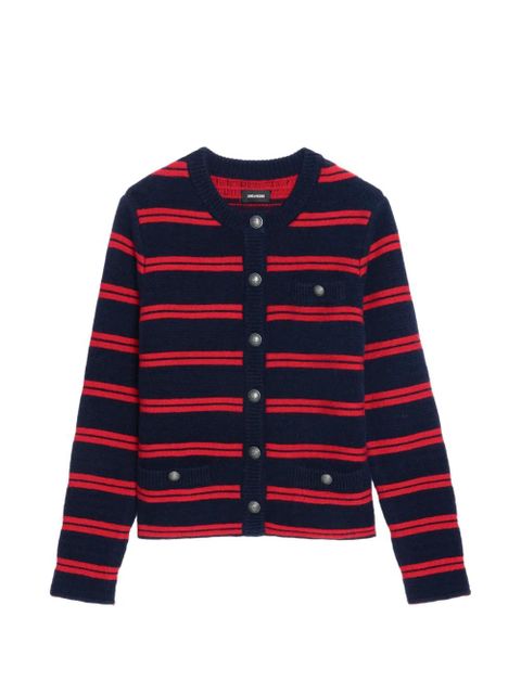 Zadig&Voltaire striped pocket cardigan - Blue - zdjęcie produktu nr 1