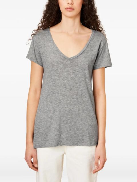 American Vintage Jacksonville V-neck T-shirt - Grey