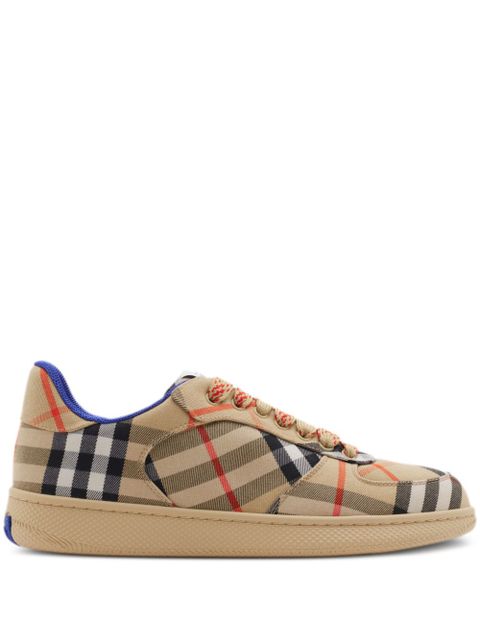 Burberry Terrace checked canvas sneakers - Neutrals - zdjęcie produktu nr 1