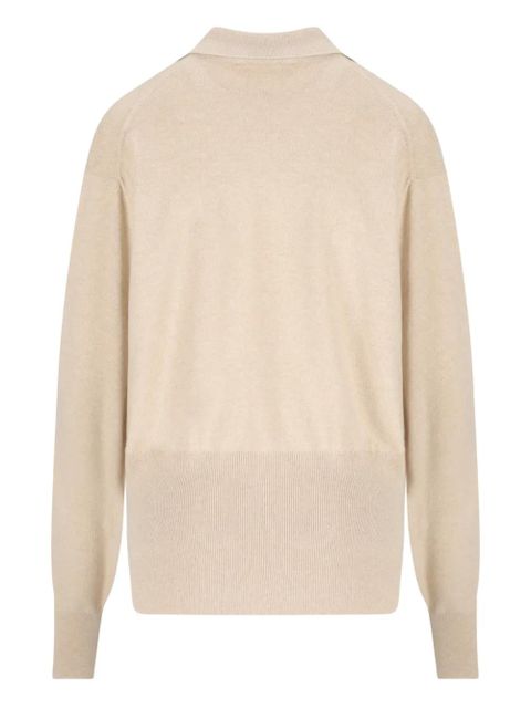 Loro Piana ribbed polo shirt - Neutrals - zdjęcie produktu nr 2