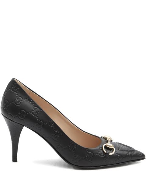 Gucci Horsebit leather pumps - Black - zdjęcie produktu nr 1