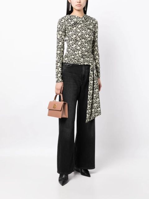 Off-White motif-print long-sleeve top - Neutrals - zdjęcie produktu nr 2