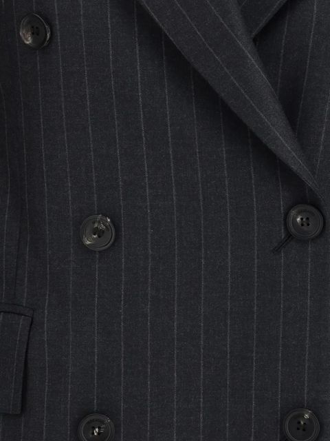 Ferragamo Pinstripe wool blazer - Black