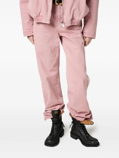 Miu Miu cotton jeans - Pink