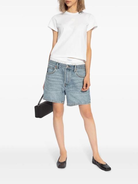 Alexander Wang layered denim shorts - Blue - zdjęcie produktu nr 2