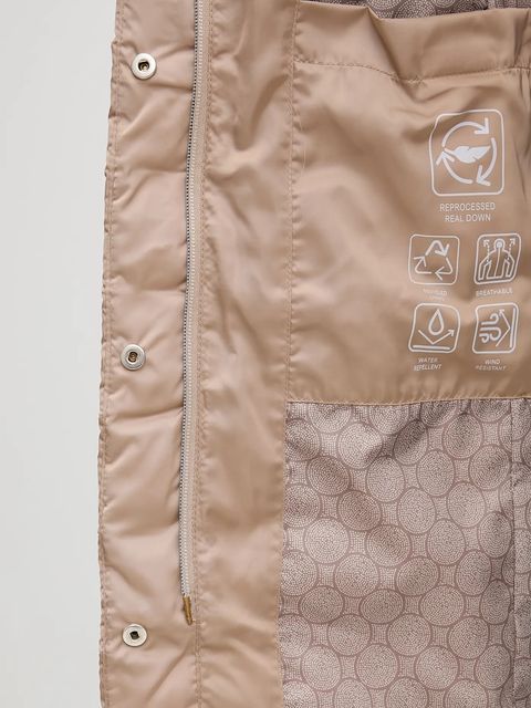 Geox kurtka puchowa BETTANIE kolor beżowy zimowa W5626H T3122