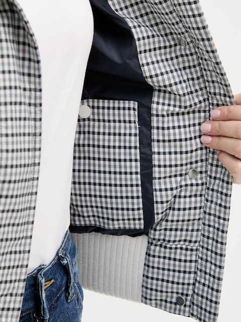 Calvin Klein Jeans kurtka puchowa kolor szary zimowa LV044D516G