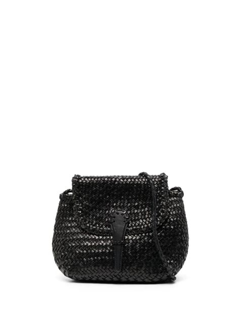 DRAGON DIFFUSION mini City woven crossbody bag - Black - zdjęcie produktu nr 1