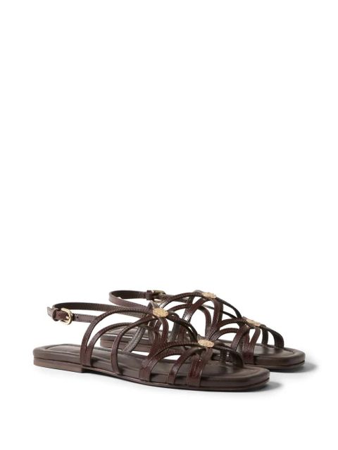 Claudie Pierlot strappy medallion-detail sandals - Brown - zdjęcie produktu nr 2
