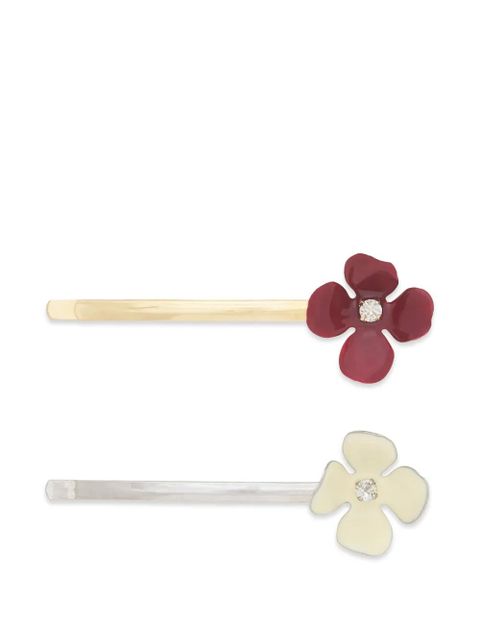Marni flower hair clip (set of two) - Silver - zdjęcie produktu nr 1