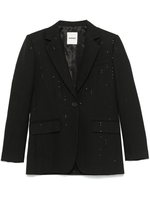 SANDRO sequin-embellished blazer - Black - zdjęcie produktu nr 1