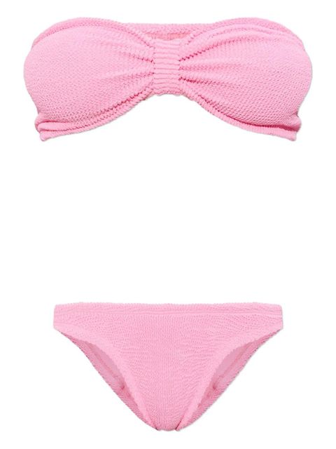 Hunza G Jean crinkle knot bikini - Pink - zdjęcie produktu nr 1
