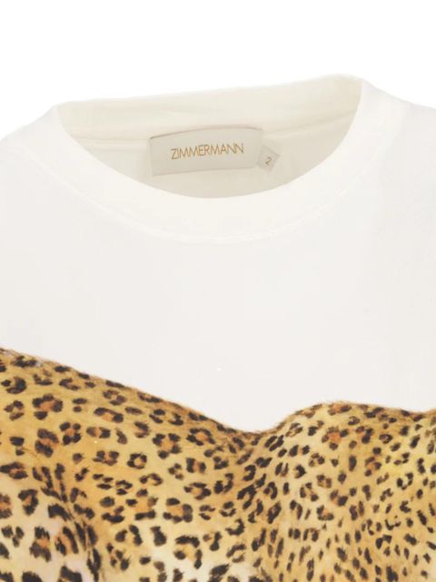 ZIMMERMANN leopard-print T-shirt - White - zdjęcie produktu nr 2