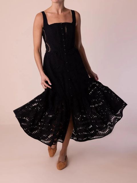 Charo Ruiz Ibiza Nissy embroidered maxi dress - Black - zdjęcie produktu nr 2