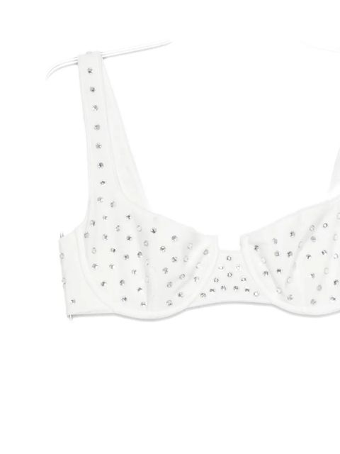 Oséree gem-embellished underwired bikini - White