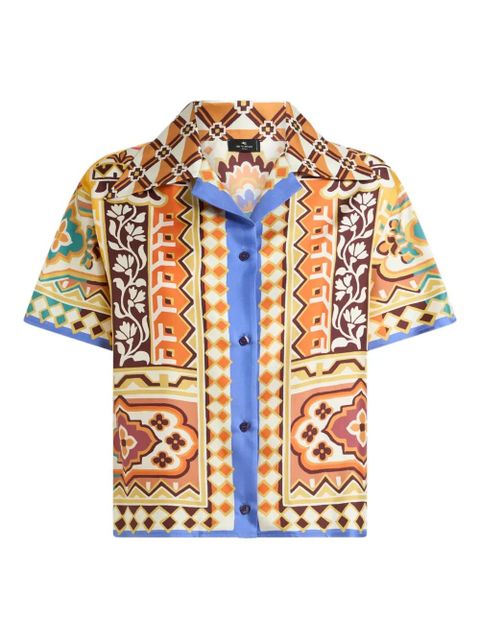 ETRO floral-print silk shirt - Neutrals - zdjęcie produktu nr 1
