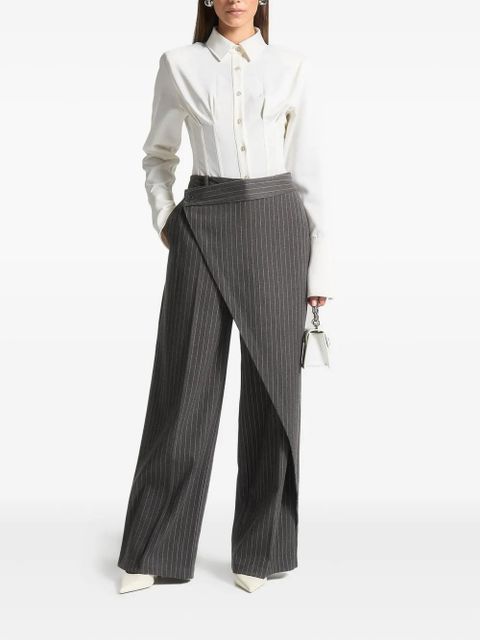 Manière De Voir Agnes corset shirt bodysuit - White - zdjęcie produktu nr 2