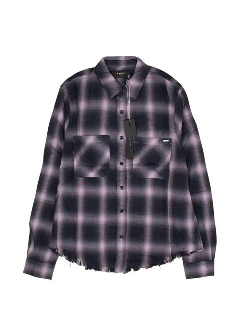 AMIRI plaid-check shirt - Purple - zdjęcie produktu nr 1