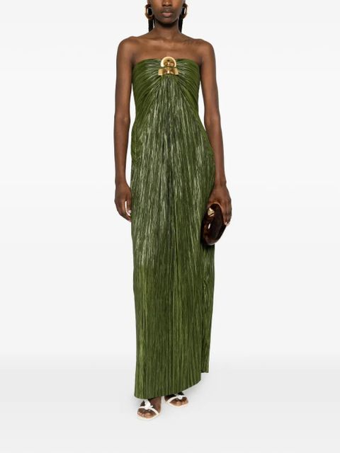 Cult Gaia Sequoia pleated maxi dress - Green - zdjęcie produktu nr 2