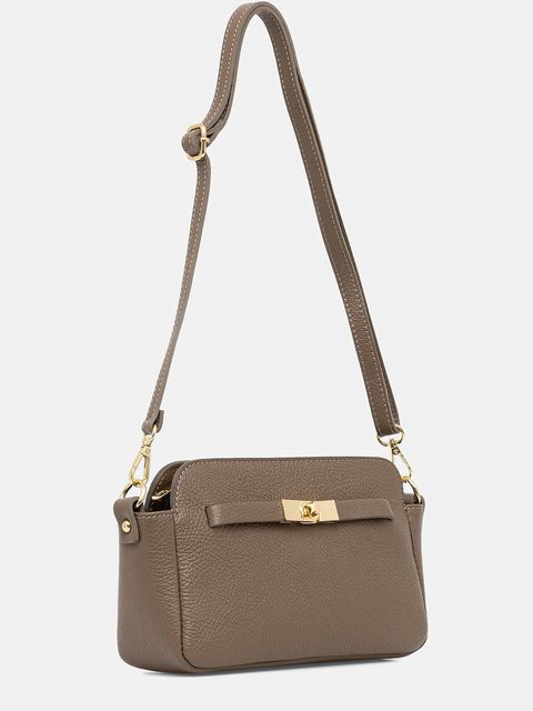 Answear.LAB torebka skórzana kolor beżowy