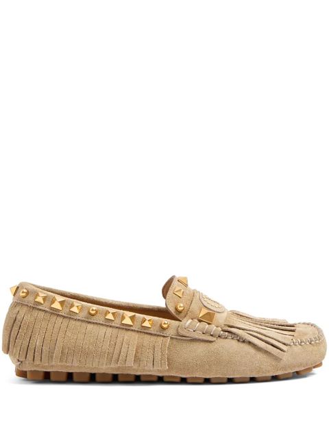 Valentino Garavani Plaster Caster fringed loafers - Neutrals - zdjęcie produktu nr 1