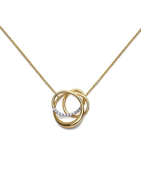 Monica Vinader interlocking-circles diamond necklace - Gold