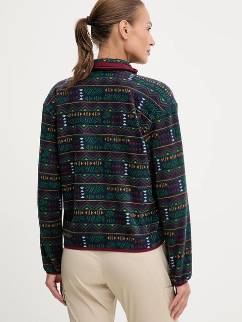 Columbia bluza outdoorowa Sequoia Grove damska kolor bordowy wzorzysta 2136204 - zdjęcie produktu nr 2