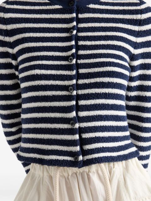 Prada bouclé cardigan - White