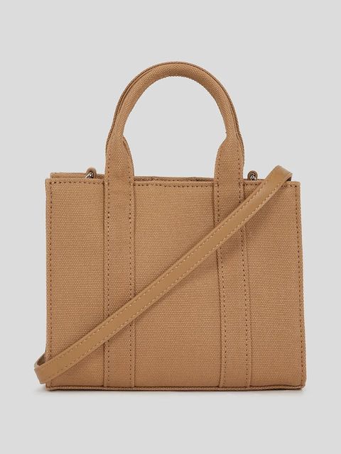 Karl Lagerfeld torebka bawełniana K/RSG kolor brązowy A3W50118 - zdjęcie produktu nr 2