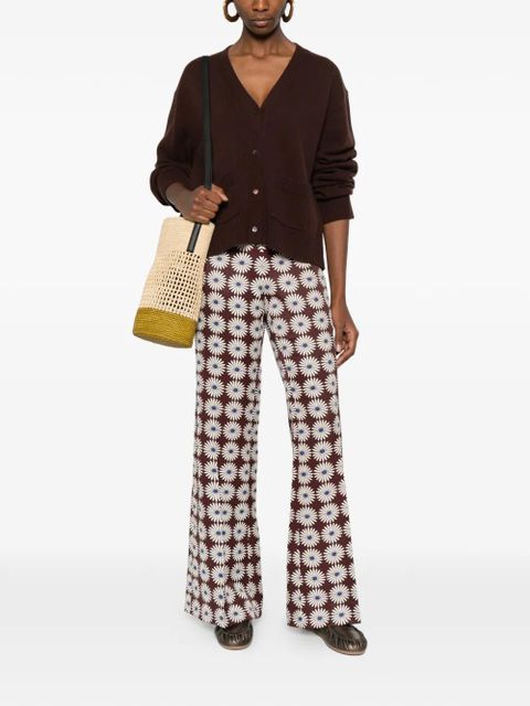 SANDRO floral-print palazzo pants - Brown - zdjęcie produktu nr 2