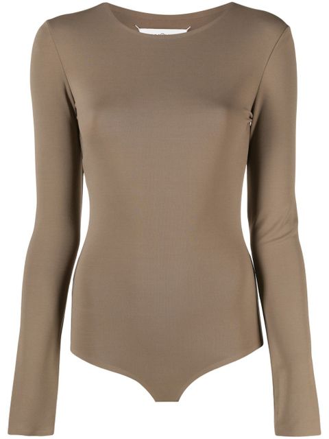 Maison Margiela four-stitch jersey bodysuit - Neutrals - zdjęcie produktu nr 1