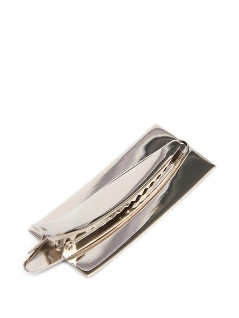 MM6 Maison Margiela Numbers-engraved hairclip - Silver - zdjęcie produktu nr 2