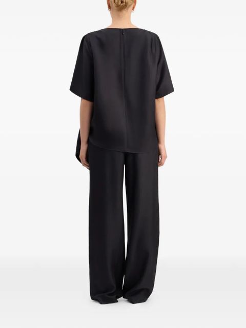 LouLou de Saison Mano asymmetric knot top - Black