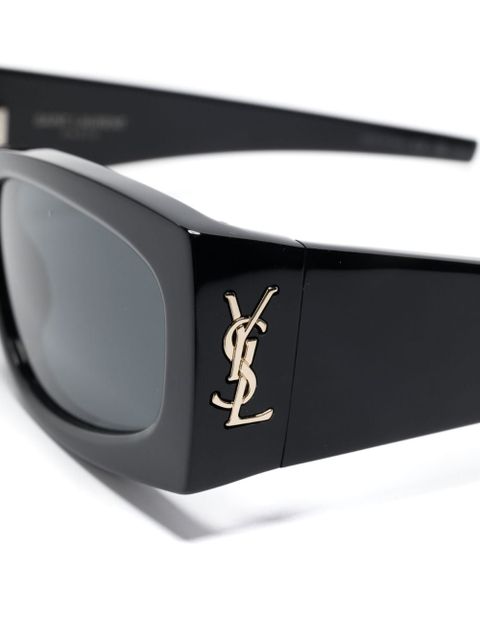 Saint Laurent Eyewear Cassandre-logo sunglasses - Black