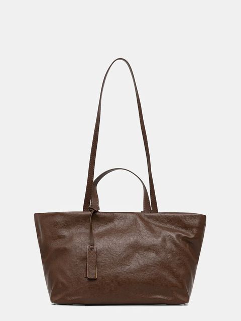 Answear.LAB torebka skórzana kolor brązowy - zdjęcie produktu nr 1