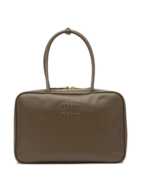 Miu Miu leather tote bag - Green