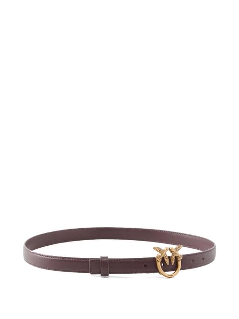 PINKO Love Birds leather belt - Brown